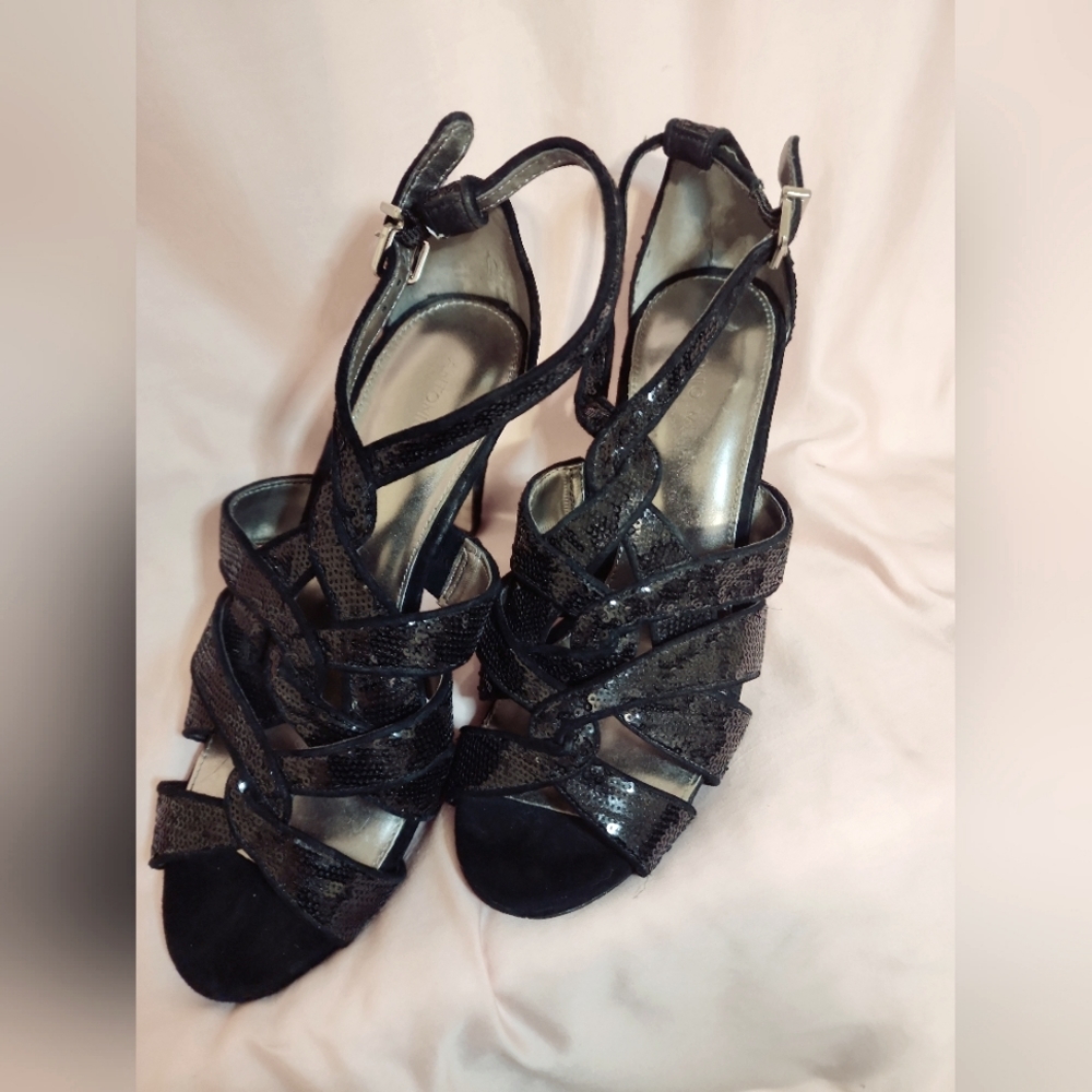 Antonio Melani sequin heels size 9